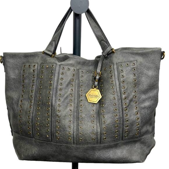 Hayden Harnett Grey Tote Satchel Handbag - Picture 1 of 14